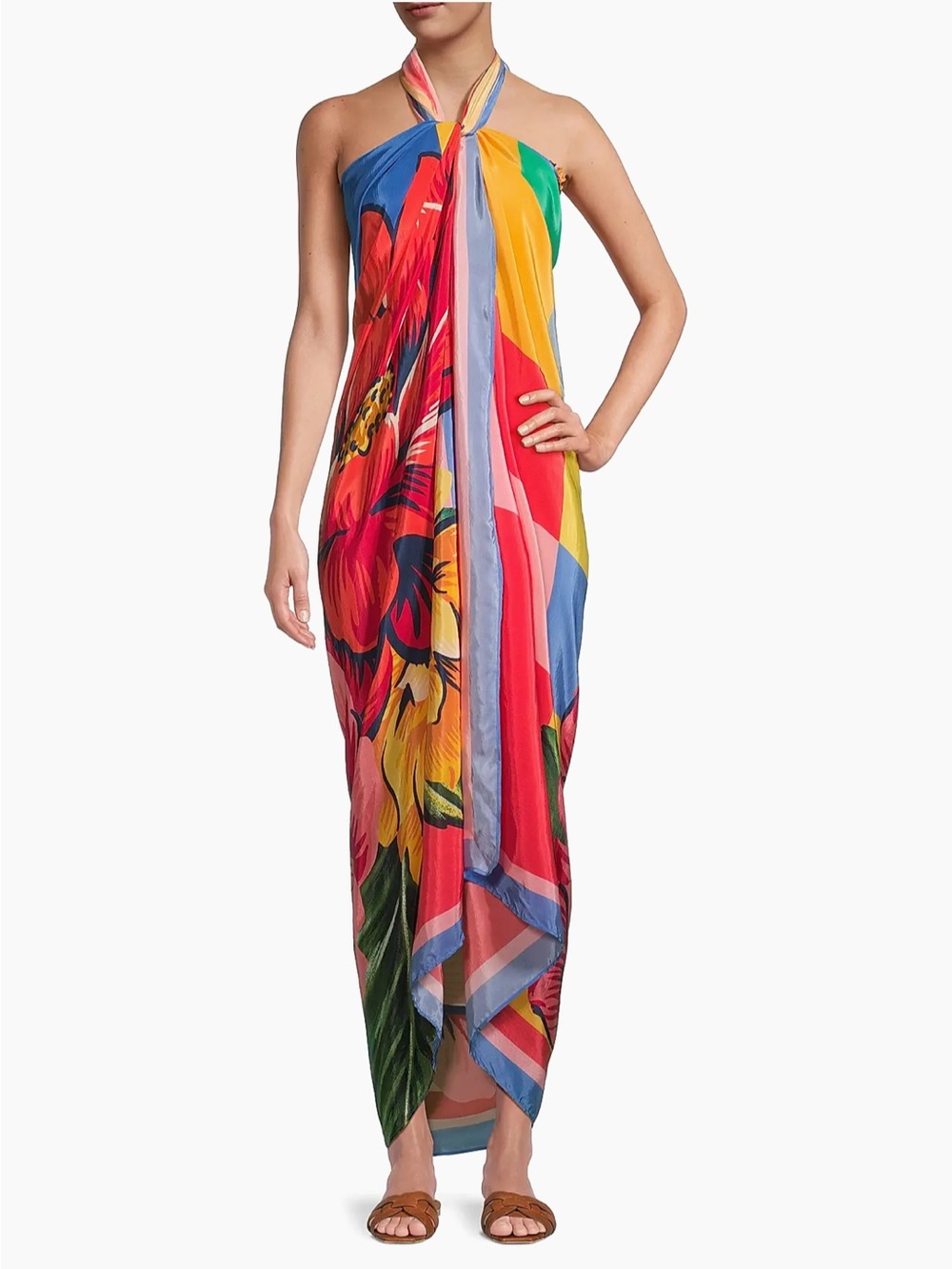 NWT - FARM Rio - Winter Chita Print Cover-Up Pareo - One Size
